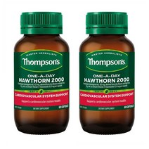 thompson OneA Day Hawthorn 2000mg 톰슨 원어데이 호손 2000mg 60캡슐 2팩