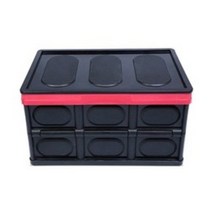 투리 접이식 멀티 폴딩박스 콘솔박스 트렁크정리함 수납함 캠핑 레저 세차용품 바구니 바스켓 차량용품 가정용 장난감 다용도수납박스, 블랙