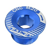 시마노 바이크 사이클링 블루용 2x경량 크랭크 커버 나사 크랭크셋 볼트, 푸른, M20, 알루미늄 합금