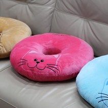 시둥마켓 +[시둥마켓]+_ 출산용품 낮은쿠션 임부방석 기능성쿠션방석 산모도넛방석 원좌쿠션, 애니나라 스마일캣 도넛방석 원형방석 도넛 임산부용품, 보보(블루)