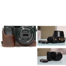 소니알파 a5000 a5100 가죽 케이스 가방, 다크브라운