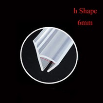 액세서리 홈 개선 실리콘 고무 목욕 스크린 씰 창 씰 유리 도어 씰 씰, h 모양, 6mm, 1m