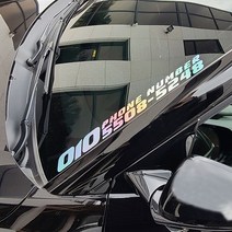 (골져스) 자동차 전화번호 스티커 주차알림판 반사/빼꼼/헬로쿠마/팬더 캐릭터/오토바이/경차튜닝/올뉴모닝 스파크 올뉴투싼 스포티지R 티볼리 싼타페DM 아반떼MD AD 미니쿠퍼 QM3, Gg_일반-B타입-50x5xm(대)