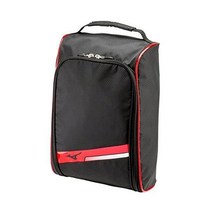 125567 골프화가방 MIZUNO(미즈노) 골프 슈즈 케이스 라이트 모델 ST라이트 맨즈 1발 넣어, 블랙×레드