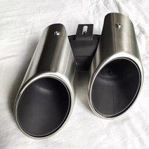 포르쉐 파나메라 GTS 스타일 리어 배기 팁 머플러 파이프 자동차 2017, 01 silver