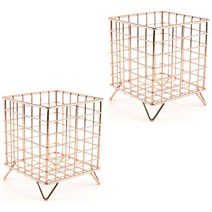 Sifei 스퀘어 캡슐커피 수납 거치대 케이스, 2개, 로즈 골드