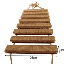 목재 고양이 다리 사다리 벽 장착 사이잘 로프 계단 스크래처 등반 기둥 장난감 DIY 활동 가구, 100cm, Full sisal ladder, 03 Full sisal ladder_03 100cm