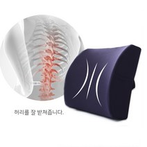 [AMISO] 인체공학설계로 허리가 더욱 편안한 메모리품 등받이쿠션, 커피