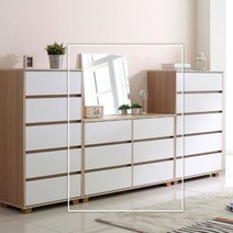 [천삼백케이] [도도가구] 헤이즐 와이드 화장대, 메이플화이트