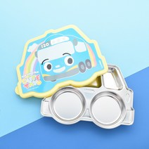 홈앤키즈 타요 레이싱 자동차 뚜껑 스텐 식판 어린이집식판 유치원식판 유아도시락