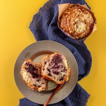 냉동완제품 - 리얼 블루베리머핀 (120Gx1개) - 카페메뉴 리얼머핀, 1개, 120g