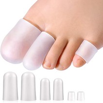생안발발톱꼬임교정패치 족저근막염실내화 평발슬리퍼 자세교정 6pcs 실리콘 튜브 망치 옥수수 물집 건막류 통증 완화 보호 젤 커버 분리기 tot care tool, 01 transparent