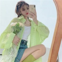 DFMEI 래쉬가드 가디건 블라우스 아우터 셔츠 여하 얇은 블라우스 여름 셔츠