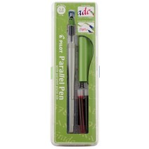 사무용품 파일럿 병렬 만년필 레터링 브러시 펜 1.5mm 2.4mm 3.8mm 12, 3도트 8mm 팁