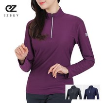 이지바이 잘 만든 여성 스트레치 긴팔 집업 티셔츠 X21LT044W