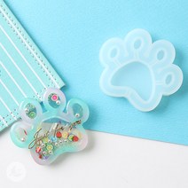 강아지 발바닥 쉐이커 몰드 레진 아트 공예 재료 RM155