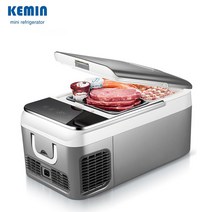 KEMIN 가정용 차량용 미니 냉장고 냉동고 18L 26L, 18L(그레이/차량가정용)