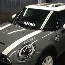 미니쿠퍼 자동차 MINI 포인트 차량용 스티커, MINI-M, 블랙, 1개