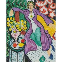 포토스티치 십자수명화도안-Woman in a Purple Coat /Henri Matisse