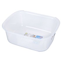 클리어 직사각 싱크대야 대 DO 설거지 주방 설거지통 싱크대정리 바스켓 대야 물받이, 1개