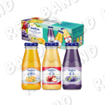 썬키스트 훼미리 주스 선물세트 오렌지 180ml 4p + 포도 180ml 4p + 사과 180ml 4p, 1세트