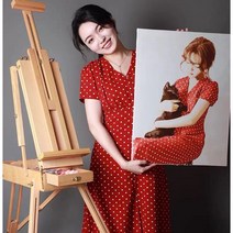 웰라이프 주문제작 DIY그림그리기 유화그리기 세트 36 42색 DIY명화그리기 캔버스페인팅, 36색-50*70