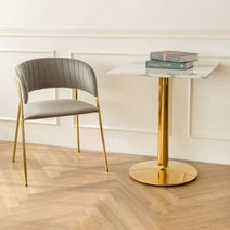 골드벨벳퀼팅체어 -로로, 골드벨벳퀼팅체어-크림