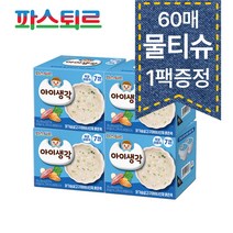 아이생각 (중기)이유식 닭가슴살 고구마 비타민채 묽은죽 4팩(물티슈 1팩 증정), 4팩