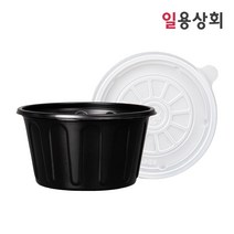 국용기 JH 105파이 중 300ml 1000세트 검정, 단품, 단품