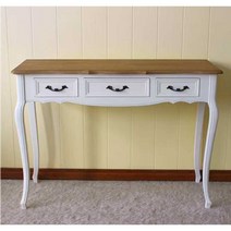 엔틱 책상 테이블 원목 화이트 유럽풍 황토색 하얀색