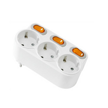 LED앤샵 현대 회전 멀티탭 3구 회전 절전형3구 회전 멀티콘센트, 3개