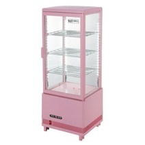 한국 와이오티 RTW-80L(P) 핑크 사면 냉장쇼케이스 음료냉장고 마카롱 쇼케이스, 단품