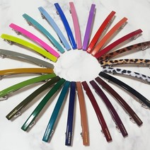 그랭드보떼 일자 빼빼로 8cm 자동핀 반묶음 헤어 머리핀 27color