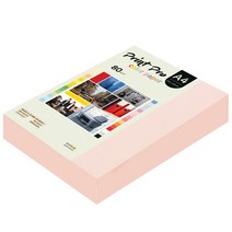 종이문화 프린트프로 칼라복사지 A4 80g No.22 라이트핑크 500매