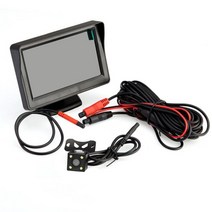 어라운드뷰 4 3inch 12v 역방향 키트 모니터 야간 투시경 역전 주차 후방 카메라
