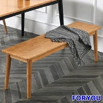 ForU728 우리집은 언제나 홈파티 원목 벤치 의자 책상의자 좌식의자 원목의자 식탁의자, 블랙, 상세페이지 참조