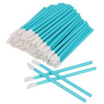 화장 브러쉬 붓 150 pcs 일회용 립 브러쉬 메이크업 브러쉬 펜 립스틱 마스카라 지팡이 브러쉬 청소, 파란색