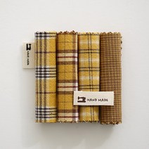 원단패키지 아즈미노 파스텔(옐로)4종 1/8마 92793, 1/4마(45cmX55cm)4장