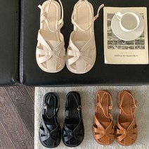 쉬즈콜 [쉬즈콜] 피셔맨 위빙 꼬임 발목스트랩 샌들