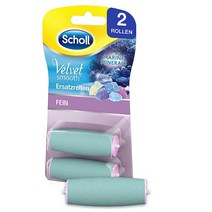 Scholl Velvet Smooth Pedi 리필 부드러운 굵은 USA 미국, Fine, 1개