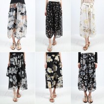[sado]숙녀-Do KAA1613꽃무늬쉬폰와이드팬츠/허리밴딩[0987]