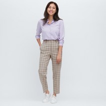 일본 유니클로 457973 스마트 앵클 바지 체크