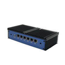 미니PC 컴퓨터 초미니 초소형 산업용 피씨 SM 미니 PC 6 세대 펜티엄 4405U Pfsense 라우터 서버 6x1000M Lan 인텔 I211 Windows10 리눅스 HD, [01] Barebone, [03] EU, [02] SM400