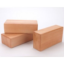 대나무 나무 요가 블록 솔리드 필라테스 벽돌 SMZ-137