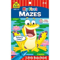 School Zone - My First Mazes Workbook - Ages 3 to 6 Preschool to Kindergarten Activity Pad Maze P
