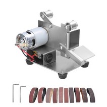 광택기 폴리셔 목공 전동 공구 용품 kkmoon 다기능 그라인더 미니 전기 벨트 샌더 diy 연마 연삭기 커터 에지 숫돌, 15-플러그 없음