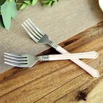 바보사랑 홈파티 플레이팅 포크 (10개입) 핑크.파티해, 블랙, 선택:블랙