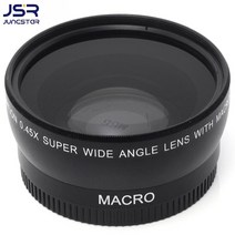 RYH 광각 렌즈 및 매크로 소니 알파 A77 A280 DSLR 카메라용 55mm 0.45x, 한개옵션0