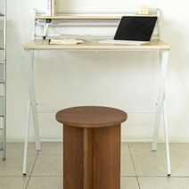 폴딩 접이식책상 초등학생 중학생책상 책상겸테이블 1인용 컴퓨터 조립식 얇은 안방 원룸, 우드(화이트)