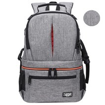 카메라백팩 카메라가방 카메라케이스 방수 카메라 어깨 배낭 반사 스트라이프 비디오, 그레이옥스포드